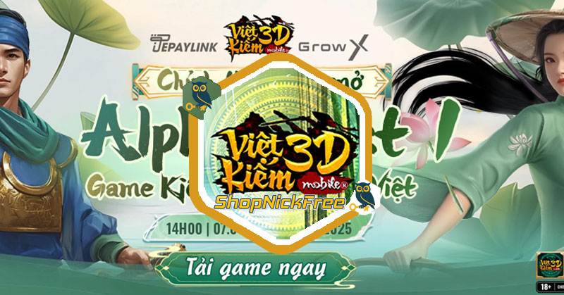 Code Việt Kiếm 3D Mobile