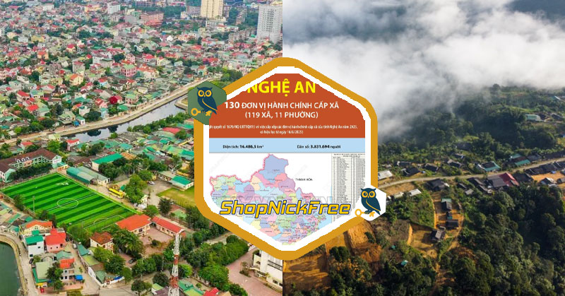 Danh sách các Xã, Phường ở Nghệ An