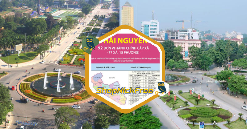 Danh sách các Xã, Phường ở Thái Nguyên