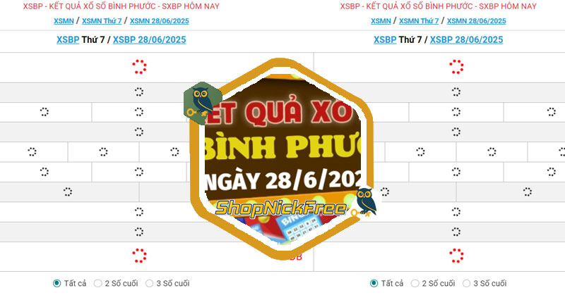 XSBP 28/6 - Kết quả xổ số Bình Phước hôm nay 28/6/2025
