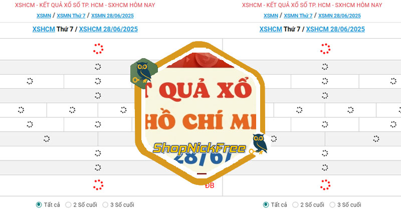 XSHCM 28/6 - Kết quả xổ số TP.HCM hôm nay 28/6/2025