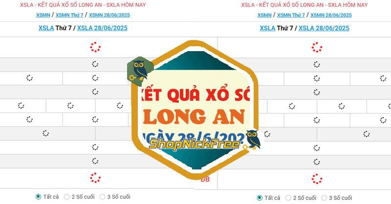 XSLA 28/6 - Kết quả xổ số Long An hôm nay 28/6/2025