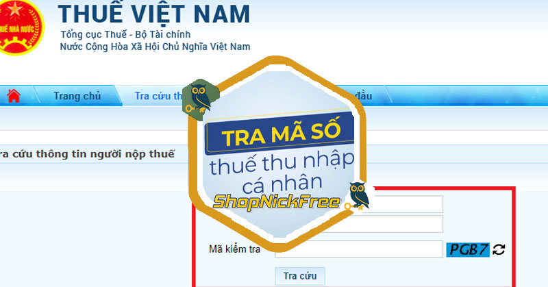 Tra cứu mã số thuế cá nhân