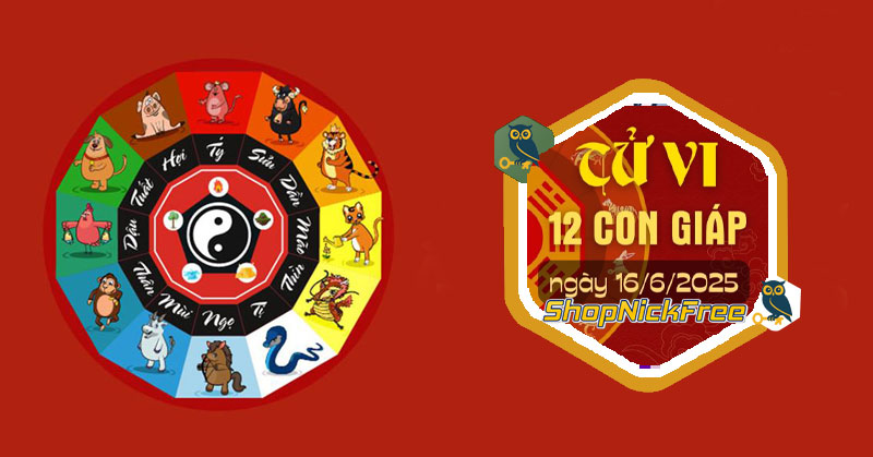 Tử vi ngày 16/6/2025 của 12 con giáp